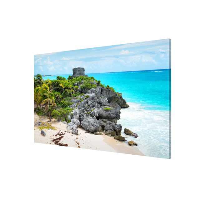 Quadri paesaggistici Costa caraibica, rovine di Tulum