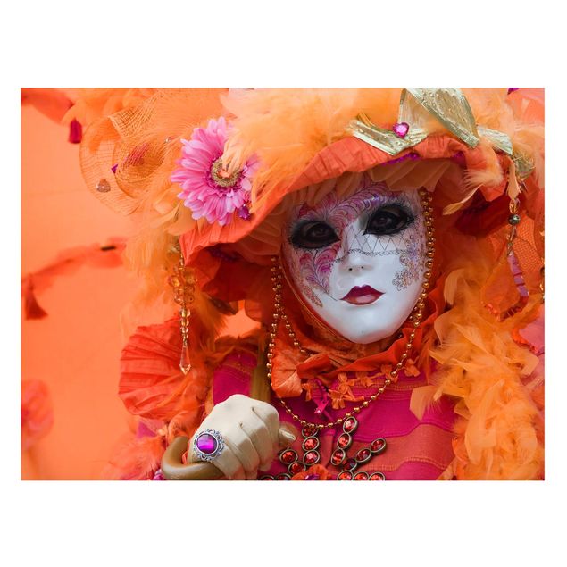 Ritratto quadro Carnevale in arancione