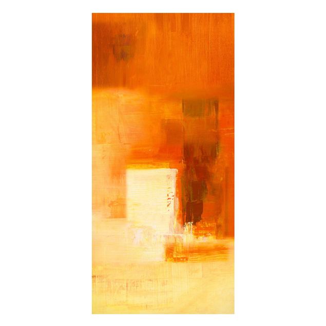 Quadri astratti Petra Schüßler - Composizione in arancione e marrone 03