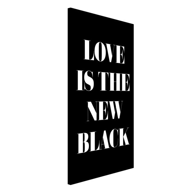 Lavagne magnetiche con frasi L'amore è il nuovo nero