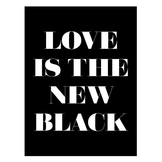 Quadro moderno L'amore è il nuovo nero