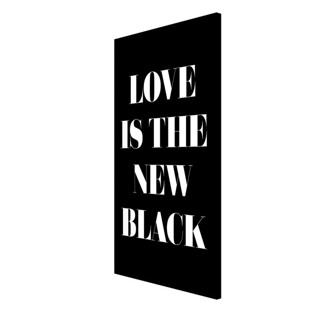 Quadri in bianco e nero L'amore è il nuovo nero