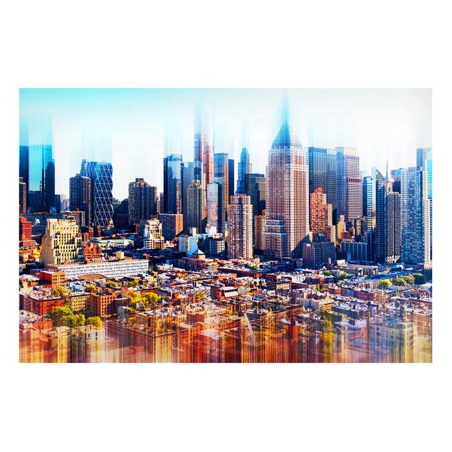 Lavagne magnetiche con architettura e skylines Skyline di Manhattan tratto urbano