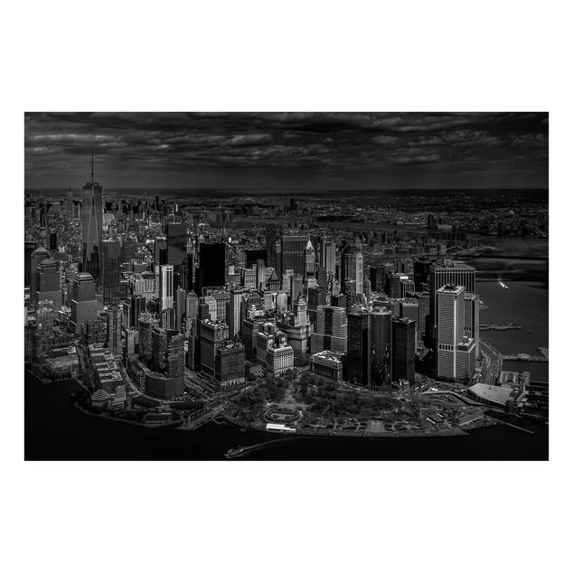 Lavagne magnetiche con architettura e skylines New York - Manhattan dall'alto