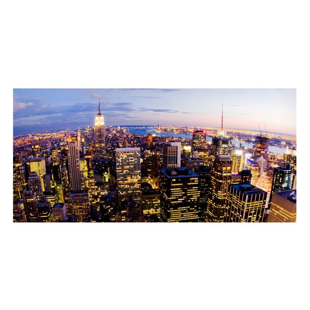Lavagne magnetiche con architettura e skylines Skyline di New York di notte