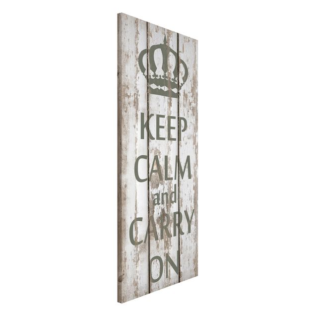 Lavagne magnetiche con frasi No.RS183 Keep Calm And Carry On