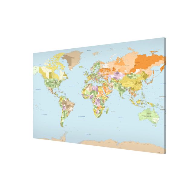 Lavagna magnetica mappamondo Mappa politica del mondo