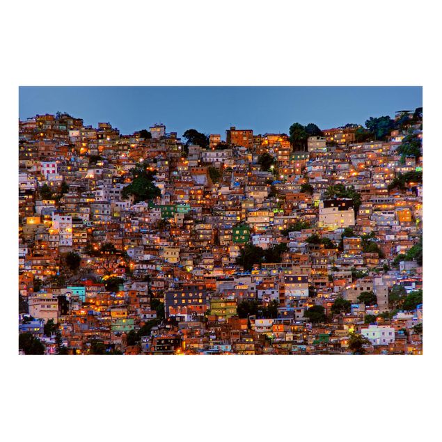 Quadri moderni   Rio De Janeiro Favela tramonto