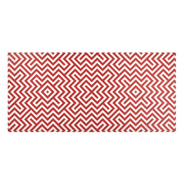 Quadri moderni   Motivo a strisce geometriche rosse