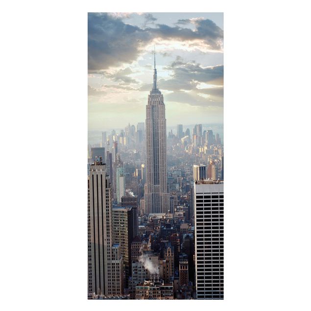 Lavagne magnetiche con architettura e skylines Alba a New York
