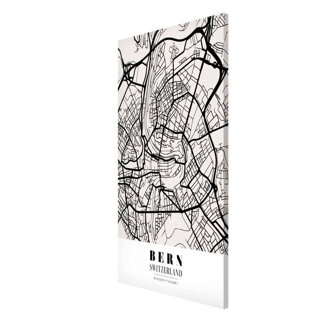 Quadro moderno Mappa di Berna - Classica
