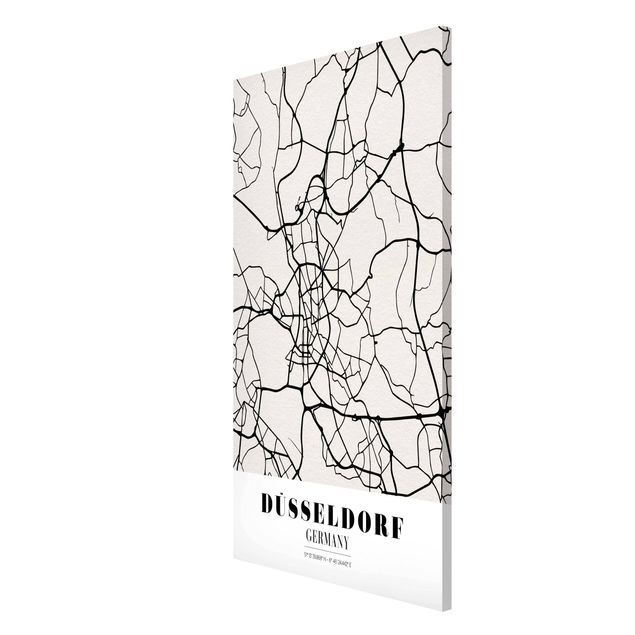 Quadri moderni   Mappa di Dusseldorf - Classica