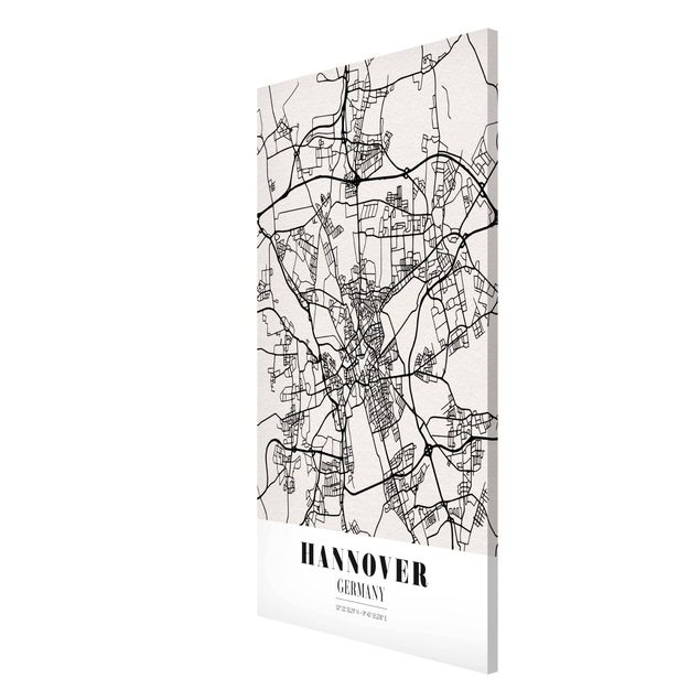 Quadri moderni per arredamento Mappa di Hannover - Classica
