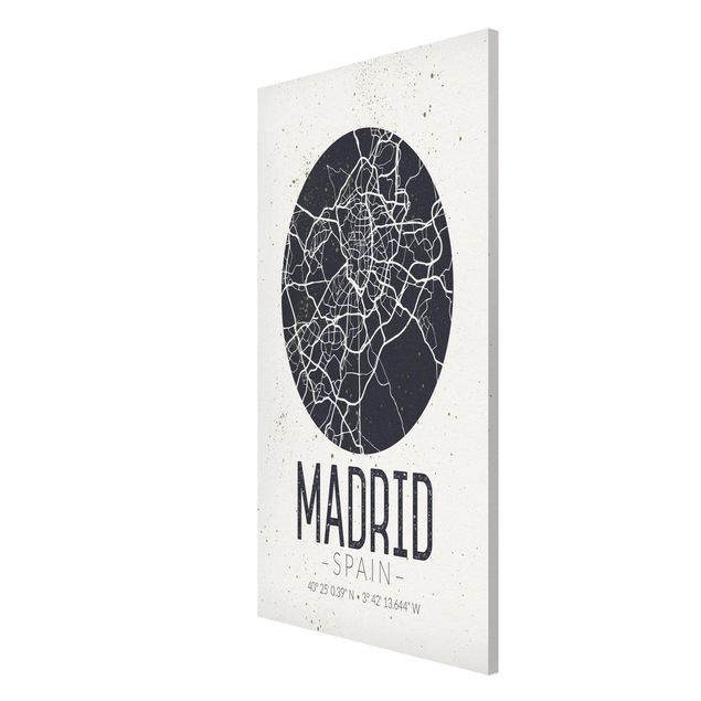 Quadri moderni   Mappa di Madrid - Retrò