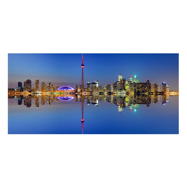 Quadro moderno Toronto City Skyline di prima del lago Ontario