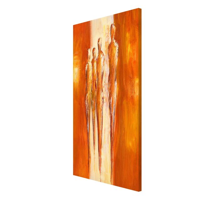 Riproduzione quadri famosi Quattro figure in arancione 02