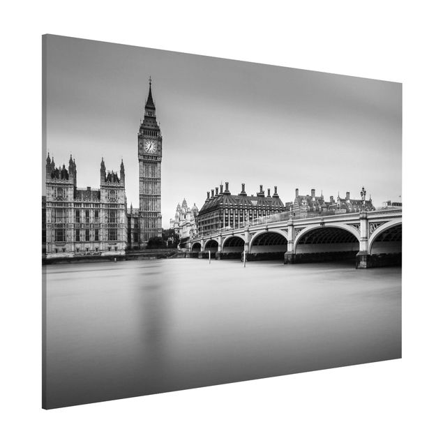 Quadri di Londra Il ponte di Westminster e il Big Ben