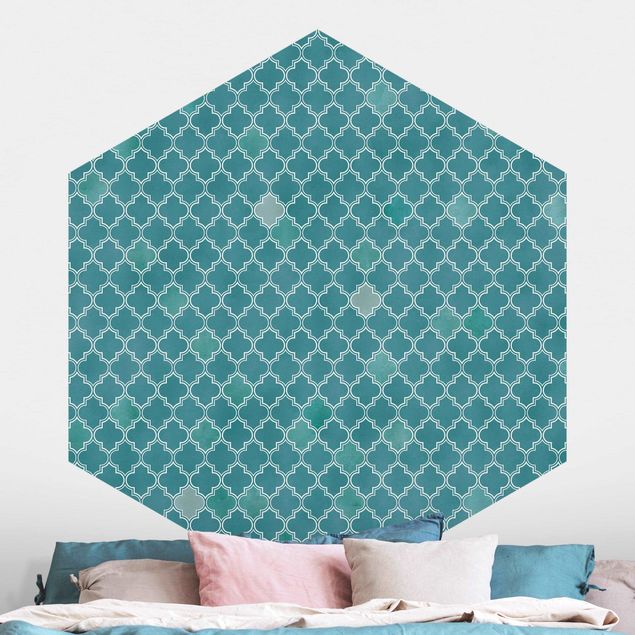Carte da parati geometriche Motivo marocchino con ornamenti