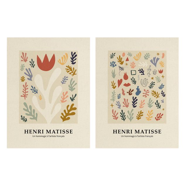 Quadri colorati Omaggio a Matisse - Magnifiche piante