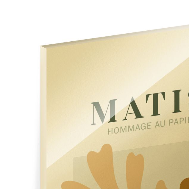Magnettafel Glas Interpretazione Matisse - Foglie