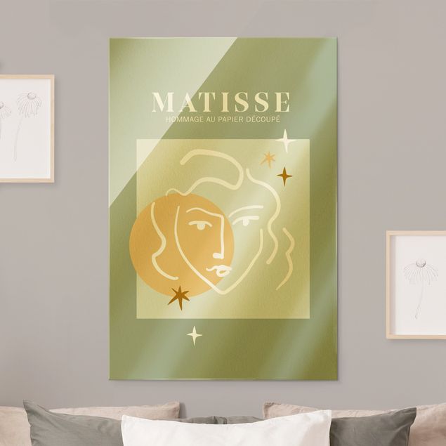 Quadri moderni   Interpretazione di Matisse - Volto e stelle