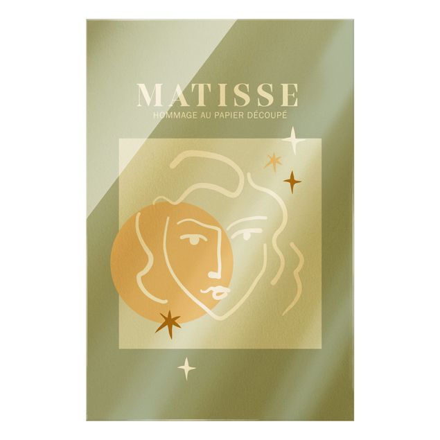 Stampe Interpretazione di Matisse - Volto e stelle