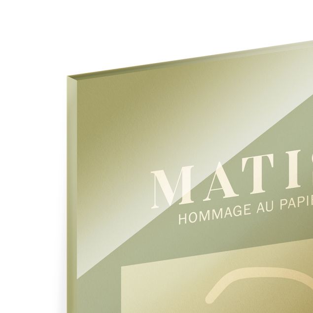 Glas Magnettafel Interpretazione di Matisse - Volto e stelle