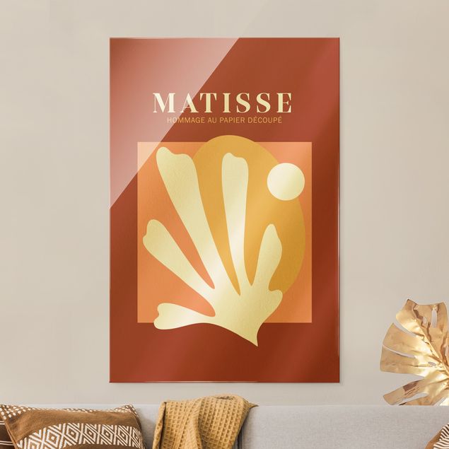 Quadri moderni per arredamento Interpretazione Matisse - Combinazione rossa