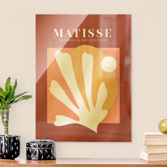 Quadri moderni per arredamento Interpretazione Matisse - Combinazione rossa