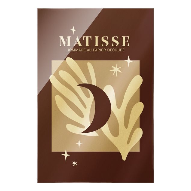 Stampe Interpretazione Matisse - Luna e stelle rosso