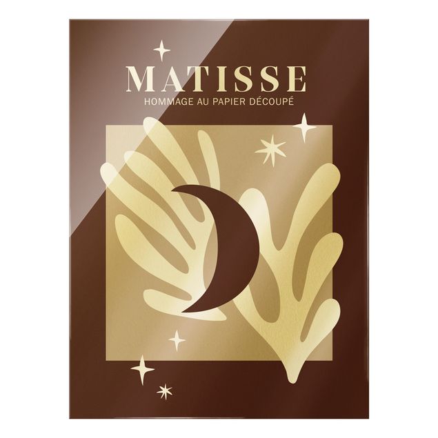 Stampe Interpretazione Matisse - Luna e stelle rosso