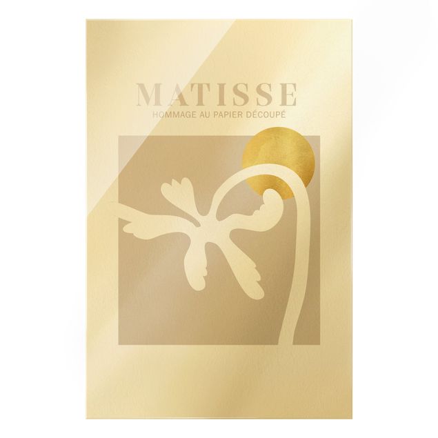Glas Magnettafel Interpretazione di Matisse - Palma e sole