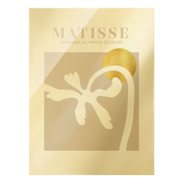 Glas Magnettafel Interpretazione di Matisse - Palma e sole