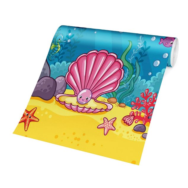 Carta da parati 3d mare Sirena - Mondo sommerso