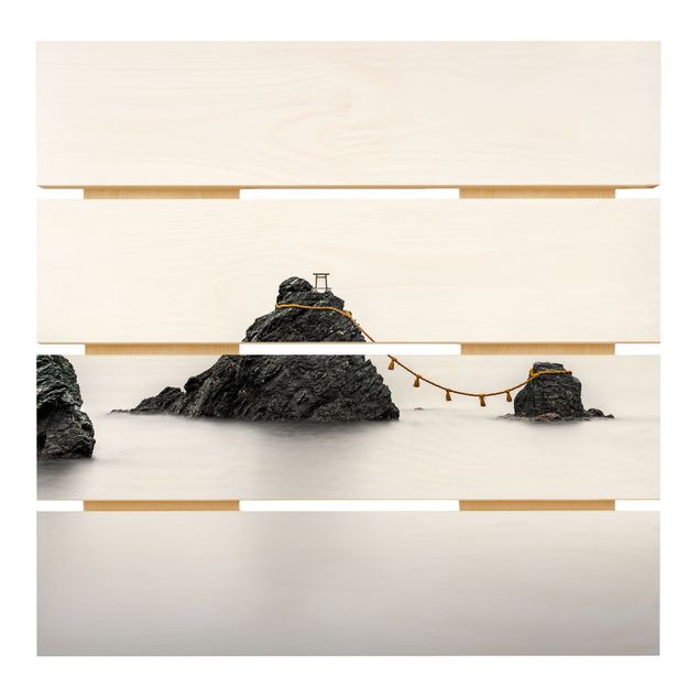 Quadri su legno Meoto Iwa - Le rocce della coppia sposata
