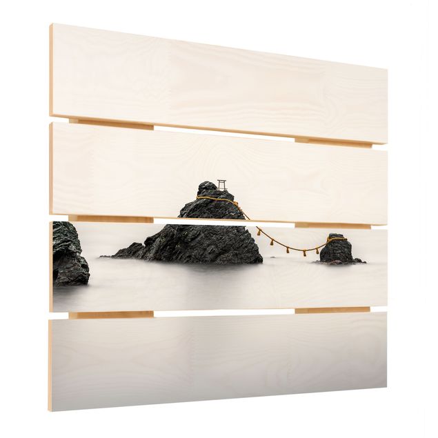 Stampa su legno - Meoto Iwa - Le rocce sposate