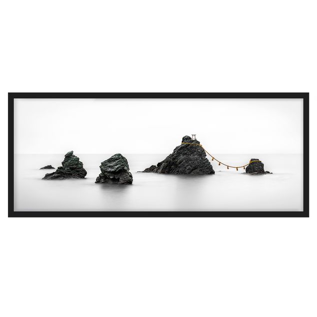 Quadri con cornice in bianco e nero Meoto Iwa - Le rocce della coppia sposata