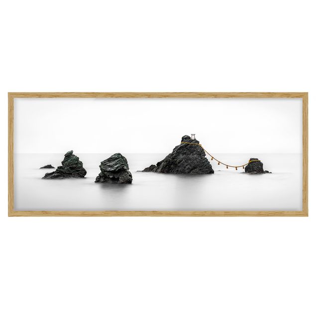 Quadri con cornice in bianco e nero Meoto Iwa - Le rocce della coppia sposata