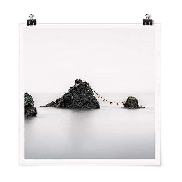 Quadri bianco e nero Meoto Iwa - Le rocce della coppia sposata