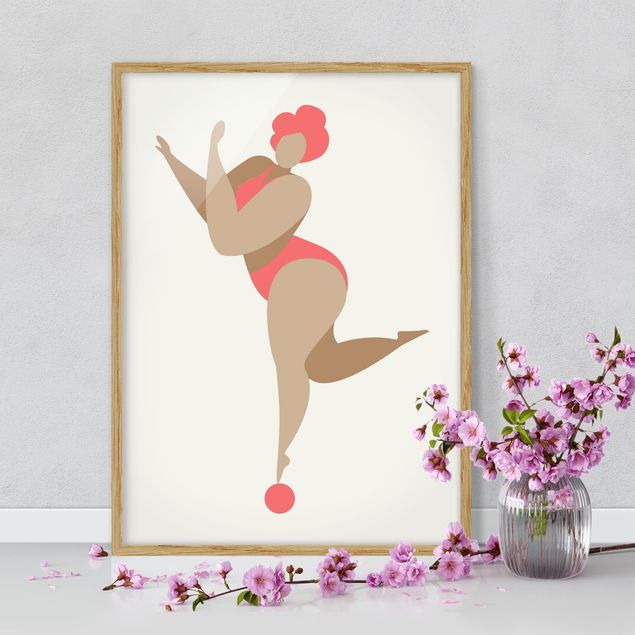Ballerine quadro Miss Danza in Rosa