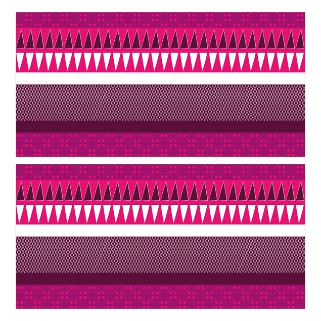 Carta adesiva per mobili IKEA - Malm Cassettiera 2xCassetti - Pink Ethnomix
