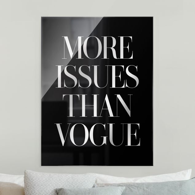 Quadri moderni bianco e nero More Issues Than Vogue