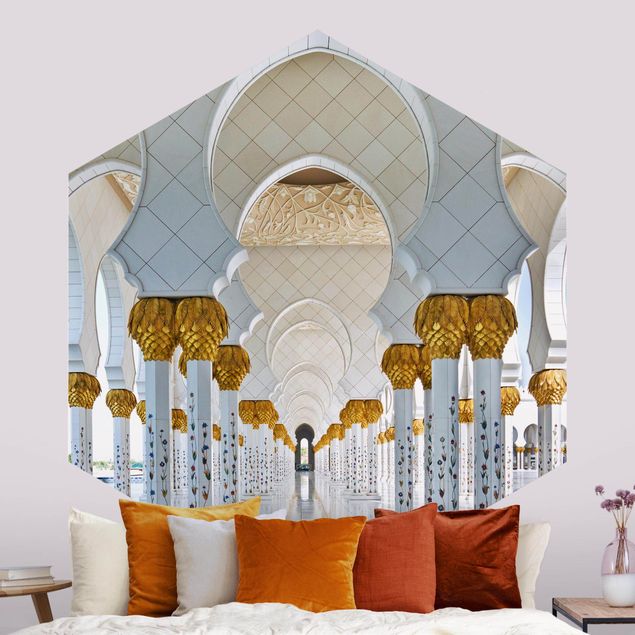 Carta da parati geometrica Moschea di Abu Dhabi