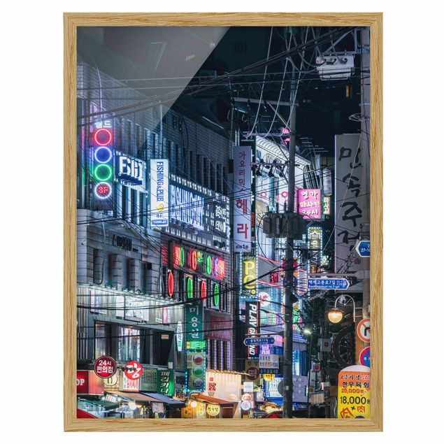 Quadri città Vita notturna di Seul
