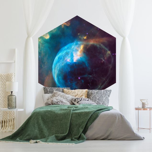 Fotomurale esagonale autoadesivo Immagine NASA Nebulosa a bolle