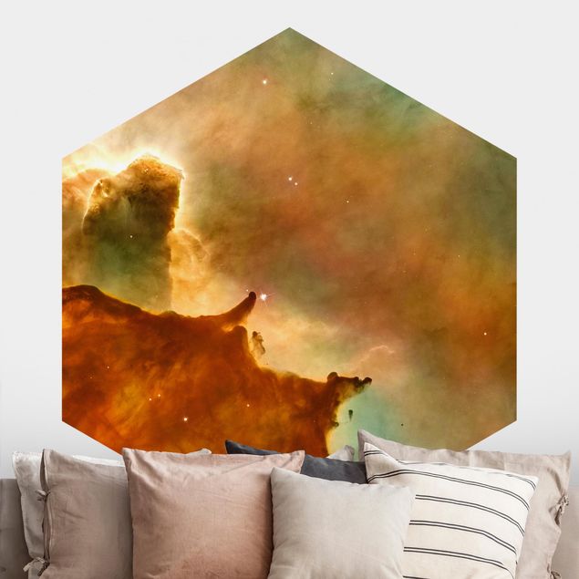 Carte da parati adesive Immagine NASA Nebulosa spaziale arancione