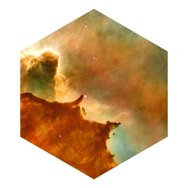 carta da parete Immagine NASA Nebulosa spaziale arancione