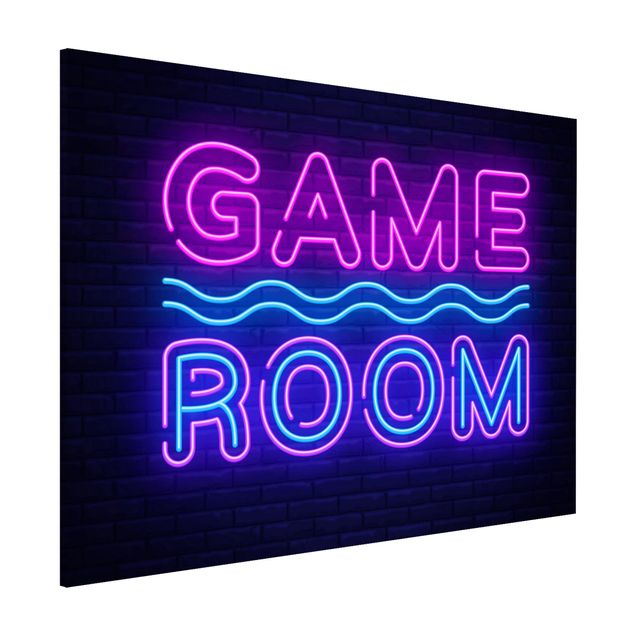 Lavagne magnetiche con frasi Scritta al neon Game Room