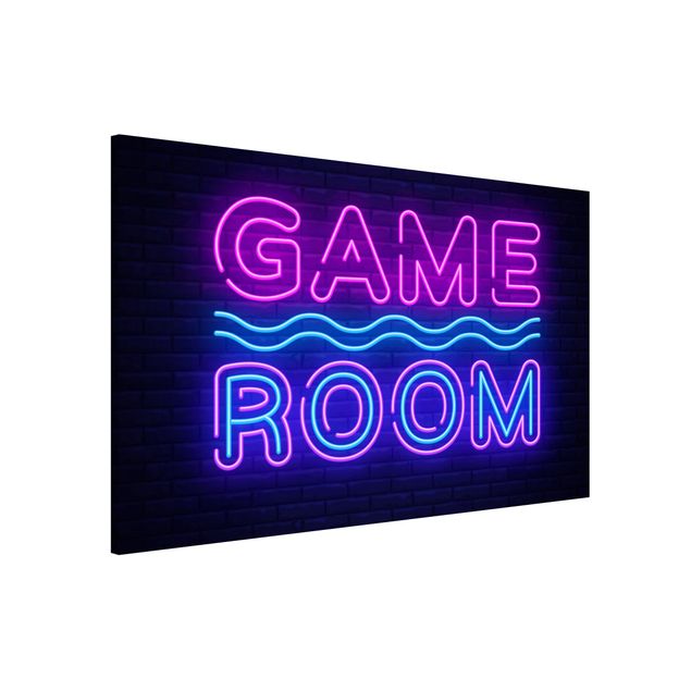 Lavagne magnetiche con frasi Scritta al neon Game Room