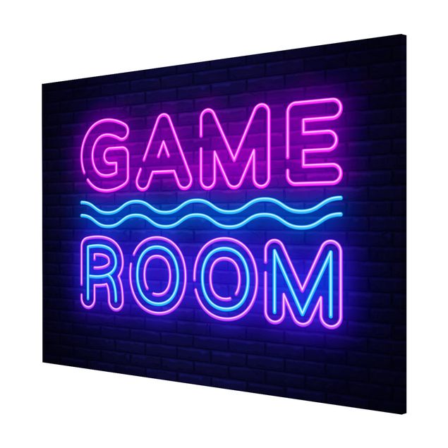 Quadri con frasi Scritta al neon Game Room